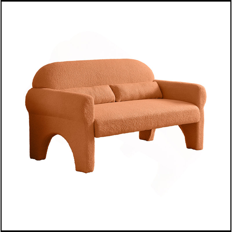Causeuse moderne pour le salon, Orange