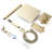 Wall Mounted 10" Rainfall Shower, Ceramic Disc, Balanced, Brushed Gold Combination 10Inch Mounted, Element-120920813