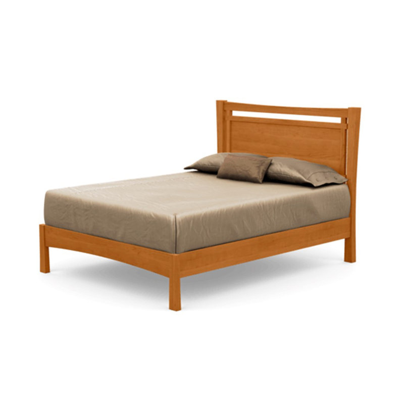 Monterey Solid Wood Platform Bed, King, Natural Cherry, Conventional