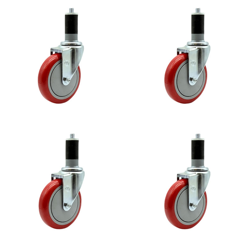 Expanding Stem Caster, Red