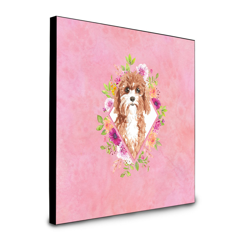 Panneau mural Dollman Flowers, Rose, Cavapoo