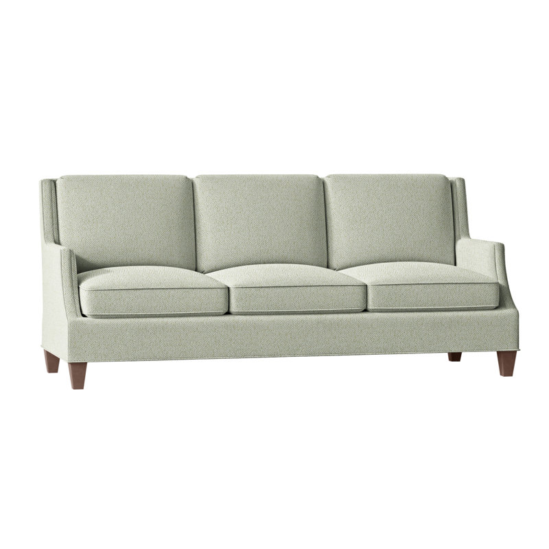 Savannah Upholstered 93'' Sofa, Walnut, Parchment (8794 70)