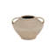 Vase, amphore, terre cuite, poignée moulée, finition beige vieilli