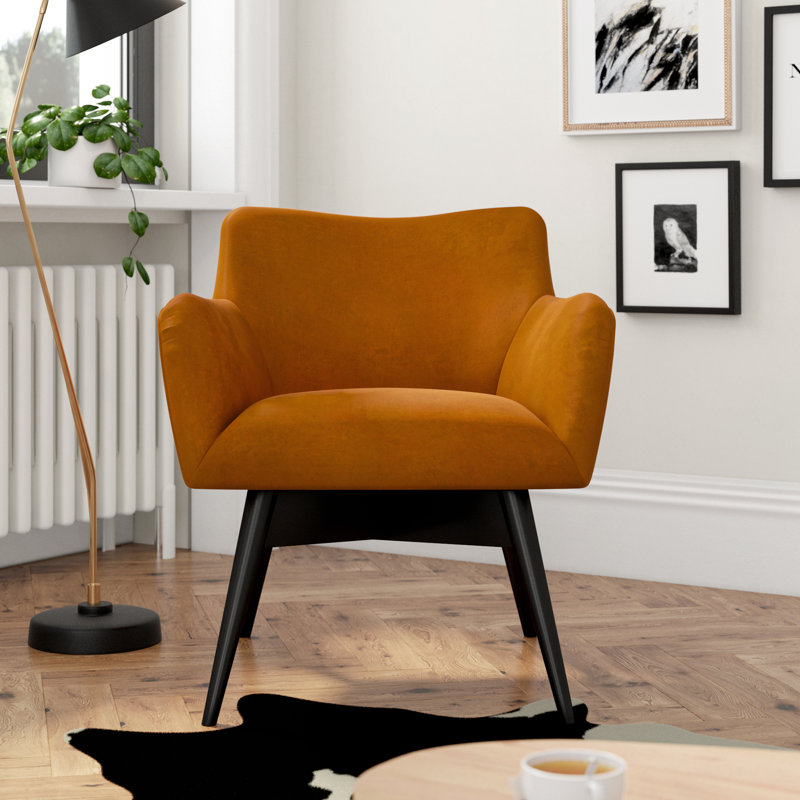 Pepi Upholstered Armchair, Orange