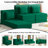 Convertible Folding Compression Sectional Fabric Sofa Couch-248393699