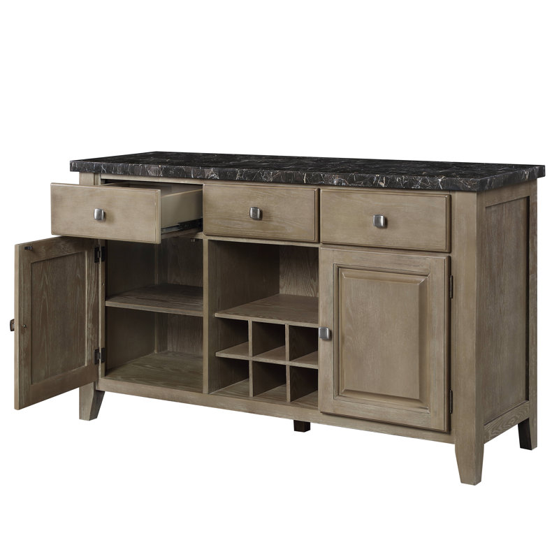 Charnell 3-Drawer Server in Oak