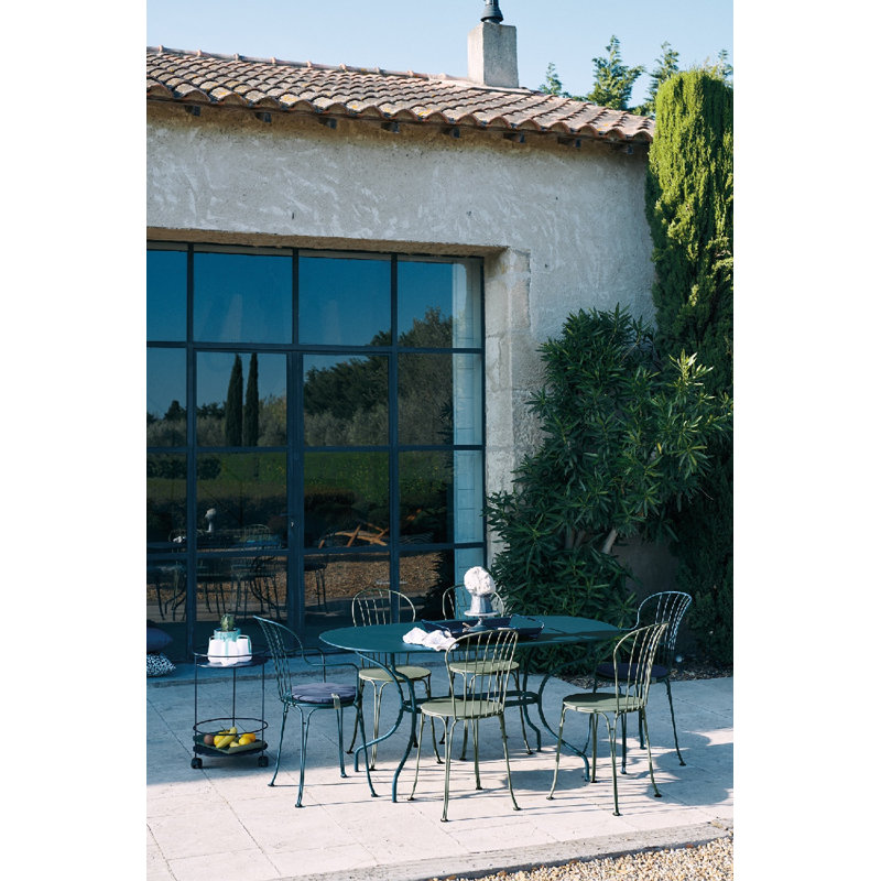 Opera+ Outdoor Dining Side Chair, Liquorice