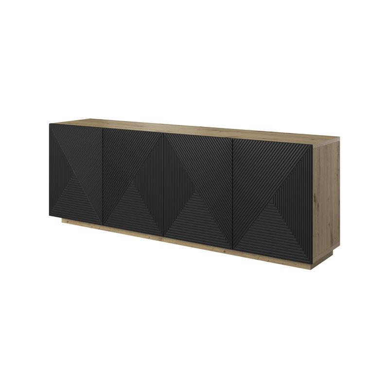 Meisel 200cm Sideboard, Artisan/Black