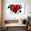 Hardie style cœur rouge style graffiti-108174876