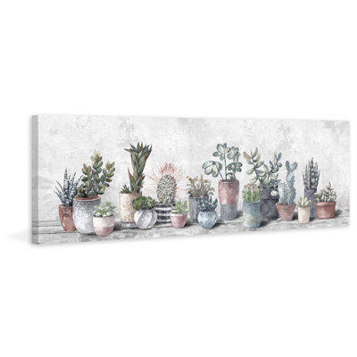 «Growing Cactus Indoor», reproduction sur toile tendue