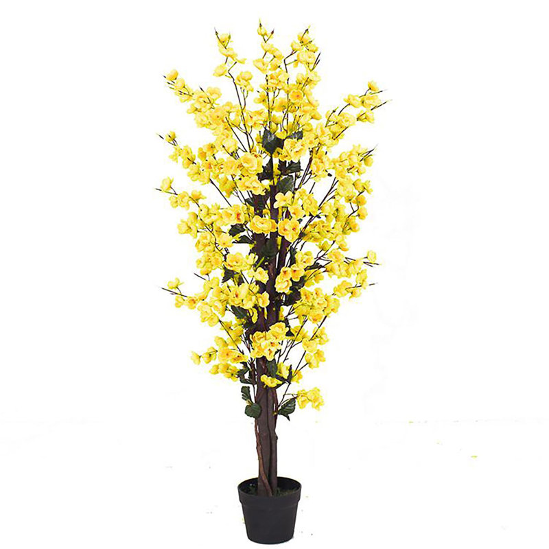 120cm Blossom Plant, Yellow