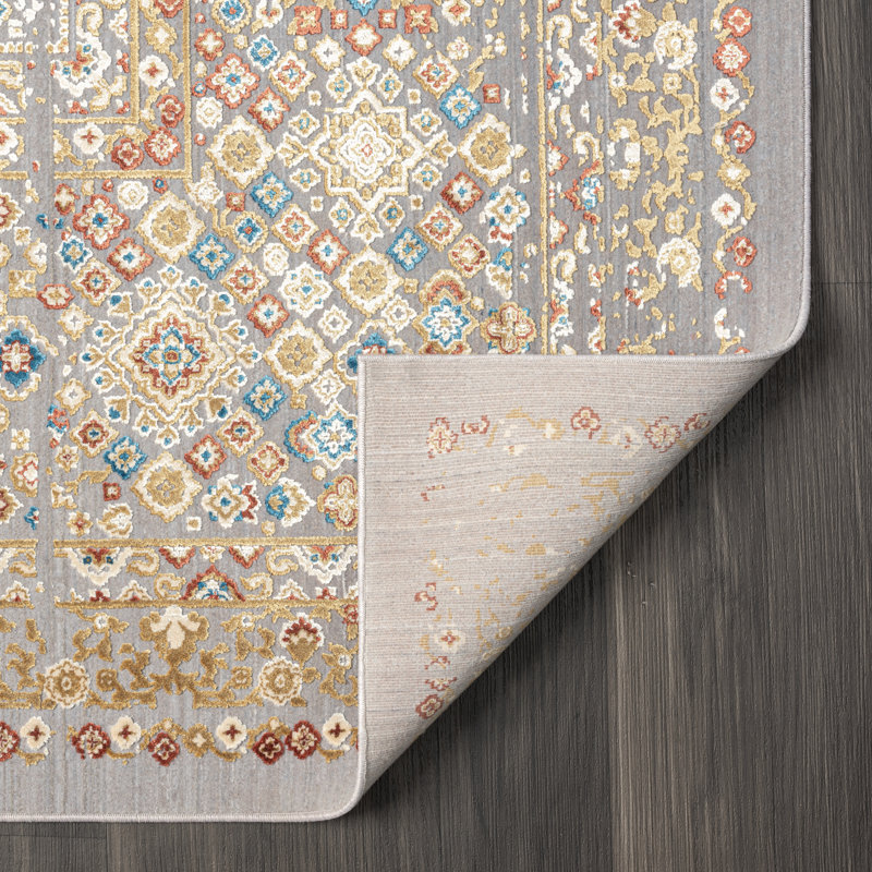 Lydian Area Rug in Gray, Rectangle 4' x 5'11"