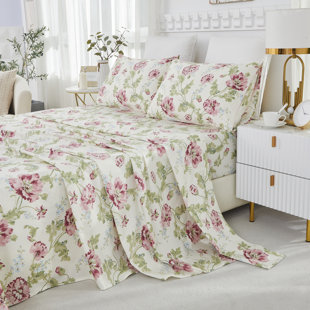 Ensemble de draps pour chambre d'amis 4 pièces 100% coton
