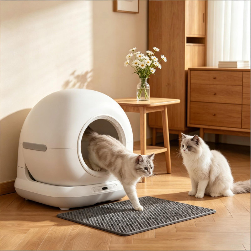 Smart Auto Litter Box, Self-Cleaning with App Control & UVC Light