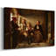 Adolph Tidand "Intérieur d'une cabane norvégienne / Souvenirs de grand-père" - Art mural de qualité musée sur toile tendue-1659939507