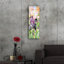 «Black Iris» par Sharon Pitts, art mural en verre acrylique, 12 po x 36 po-1158265419