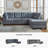 Ikumi Upholstered L-Shaped Sectional-90630247-90630248