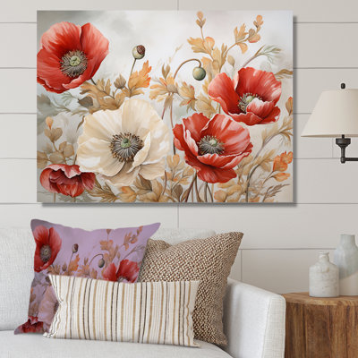 Charme des coquelicots dans Winter Delight II