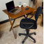 Bureau en bois massif Alviva-52477451