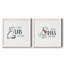 Cats Over People - Ensemble de 2 encadrements d'art textuel sur toile-871276922-871276918