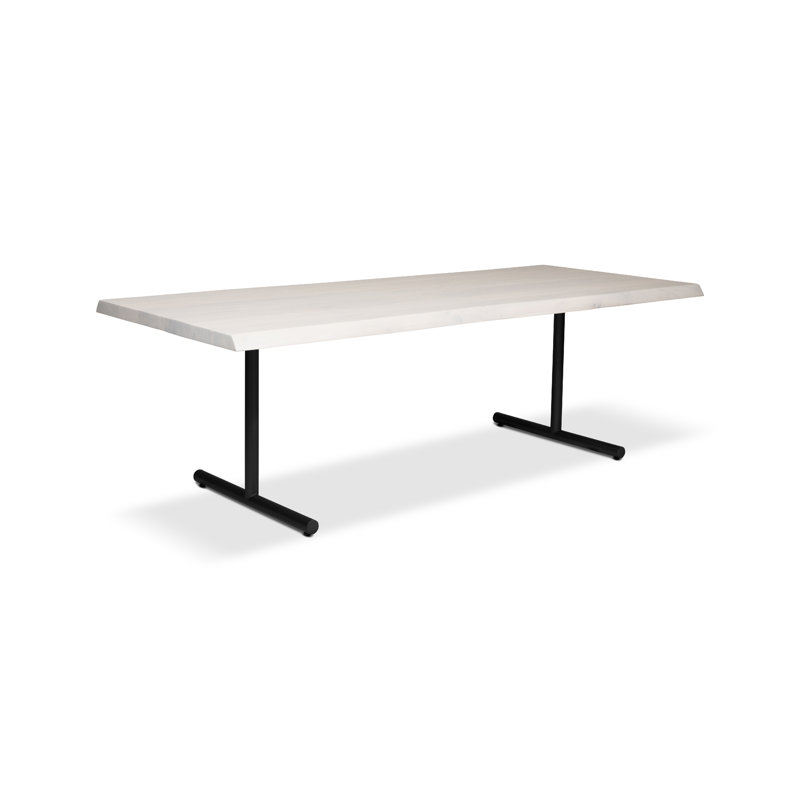 Table de salle à manger Colin, Teck, Noir, H 29,75 po x L 116 po x l 40 po