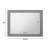 Dresser Mirror Grey High Gloss