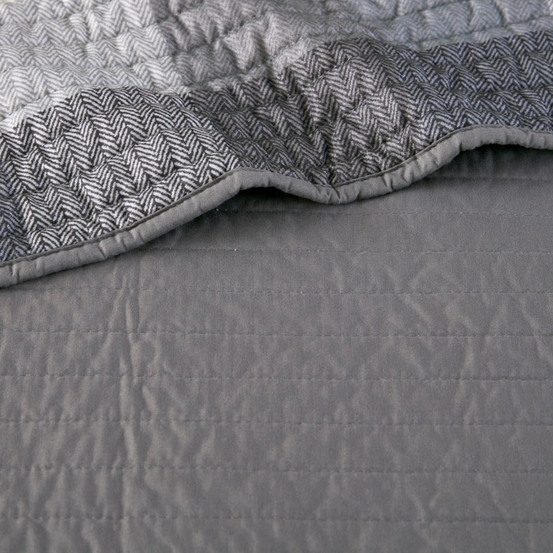 Ensembles de literie réversibles à carreaux, polyester confortable avec style rustique pour la maison