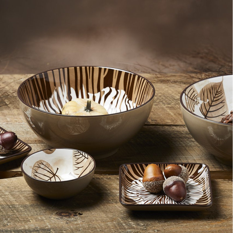 Mocha Feuille Dip Bowl 4"