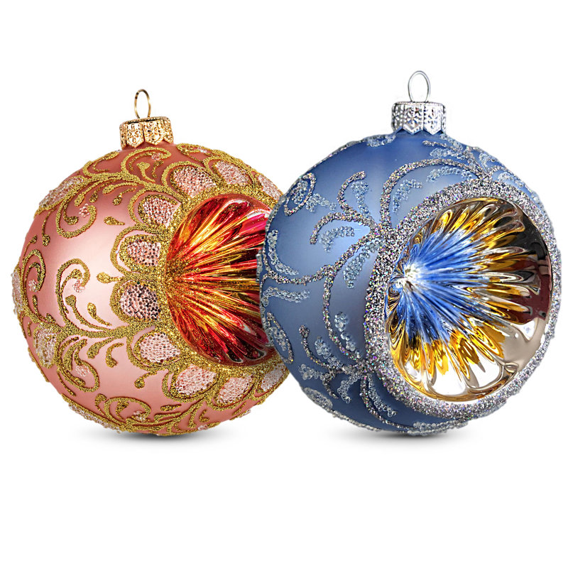 Vintage Lanterns Glass Christmas Tree Ornament