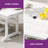 Aunye 71"W HDPE 6-Person Heavy-duty Dining Table-1710641565