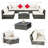 Amarjeet 6 - Person Patio Conversation Set with Cushions-621071550