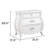 Lasiya 3 Drawer Nightstand White