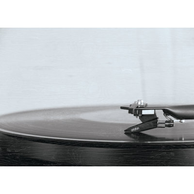 Black And White Recored Player - Wrapped Canvas Art Prints