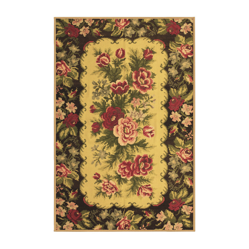 Cellina Performance Floral Indoor Rug, Rectangle 2' x 3'