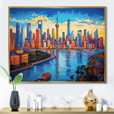" Colorful City Shanghai Popart "