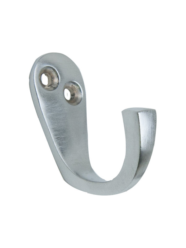 Mexia Brass Wall Wall Hook, Satin Chrome