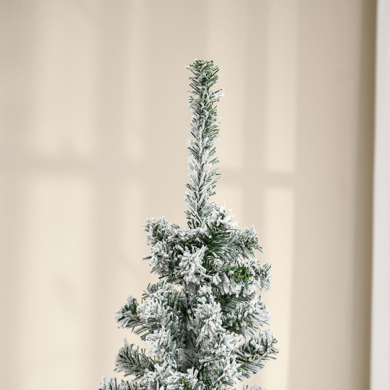 Arbre de Noël artificiel mince enneigé 6 pi de hauteur