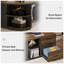 Bureau de direction en L 80,71 pouces, grande table de bureau avec classeur-915928727