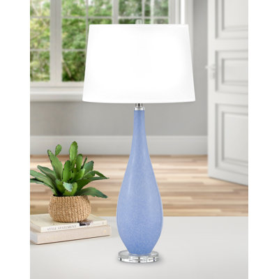 Lampe de table en verre