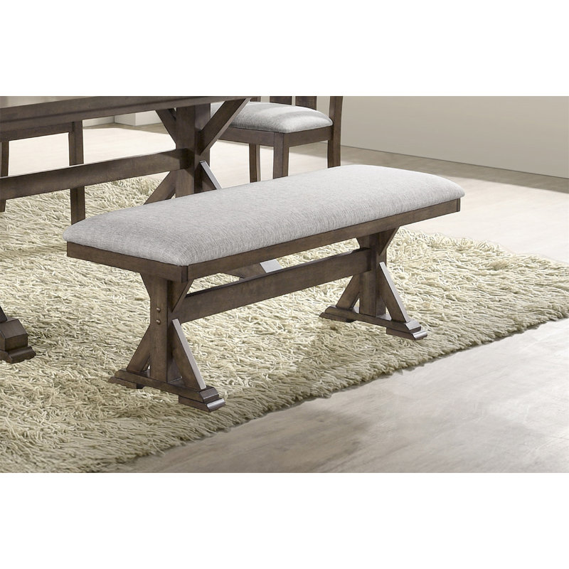 Banc de salle à manger rembourré, H 18,7 po x l 53,4 po x P 16 po
