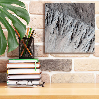  'A Fresh, Lunar-like Crater On Mars' by NASA Canvas Wall Art, 12" x 12"