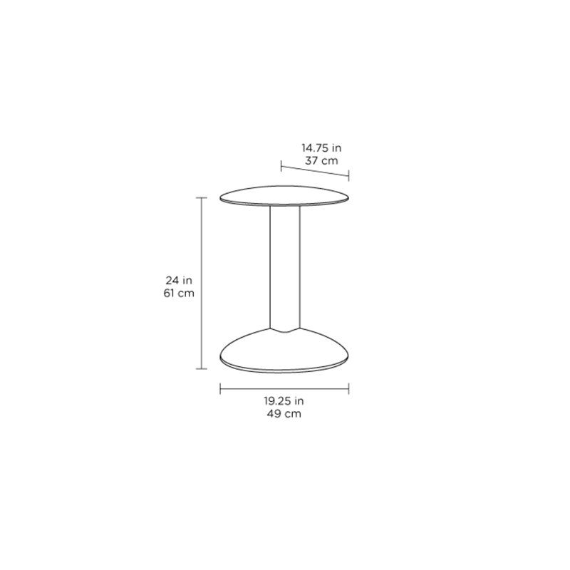 Bink End Table, Pepper