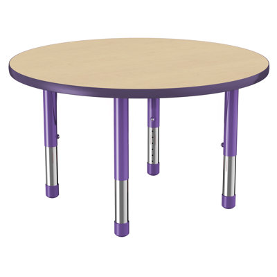 Round T-Mold Adjustable Height Activity Table
