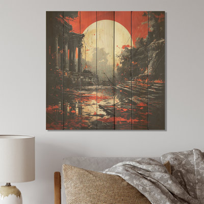 Grèce Carthages Fall Landscape II - Classics sur impression sur bois