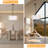 3 - Light Dimmable Rattan - Wrapped Oval Drum Chandelier