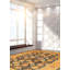 Tapis unique en laine noué à la main ushak brun nouvel âge 10 pi x 13 pi 7 po