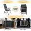 Ensemble de 2 chaises de patio pliantes (excluant la table)