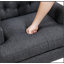 Chaise d'appoint capitonnée à boutons avec coussin en mousse, mobilier de salon confortable et élégant pour les intérieurs modernes-1106067213