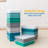 ECR4Kids Letter Size Plastic Tray Organizer with Lids, Large, Storage Bins, 10-Piece-99895655-99895657
