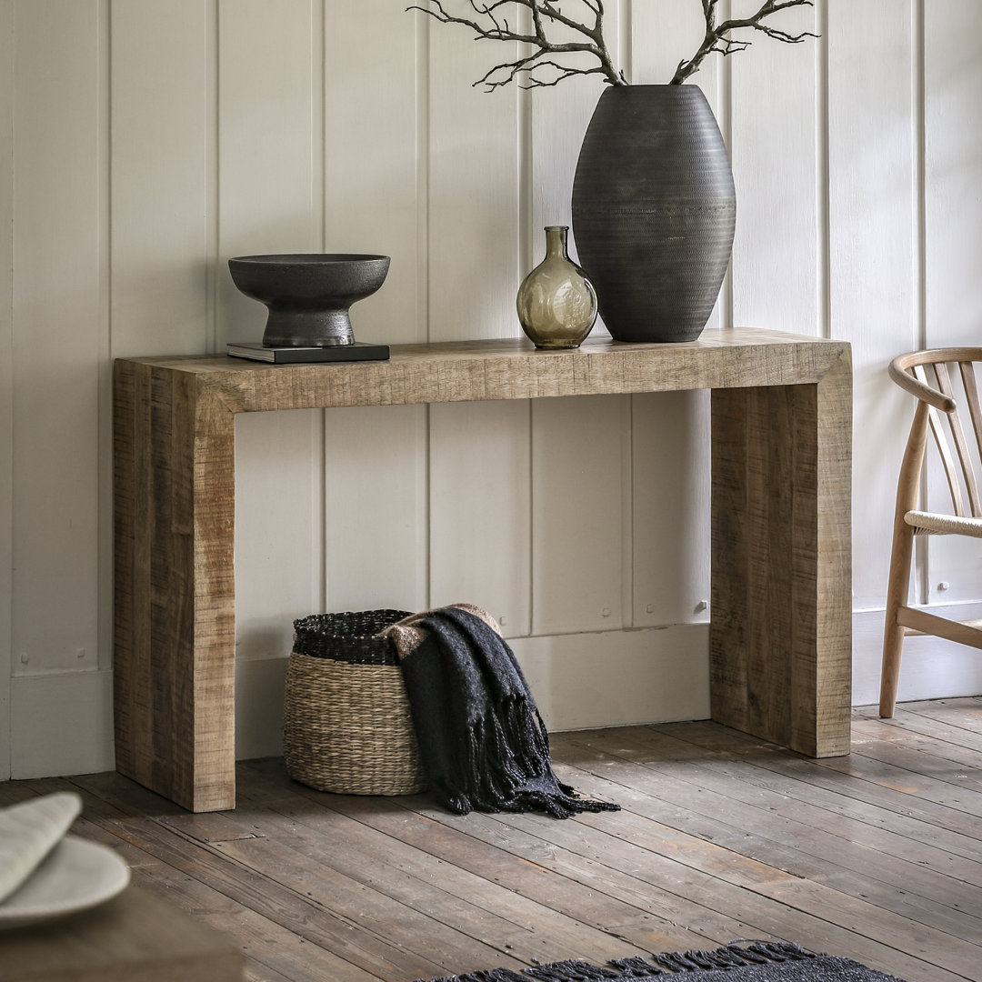 Artim Solid Mango Wood Console Table